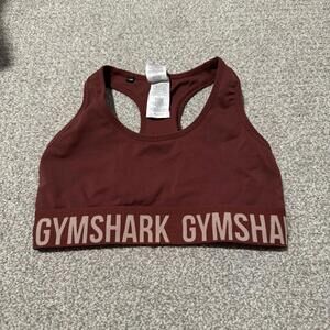 Gymshark Maroon Sports Bra | Size S
